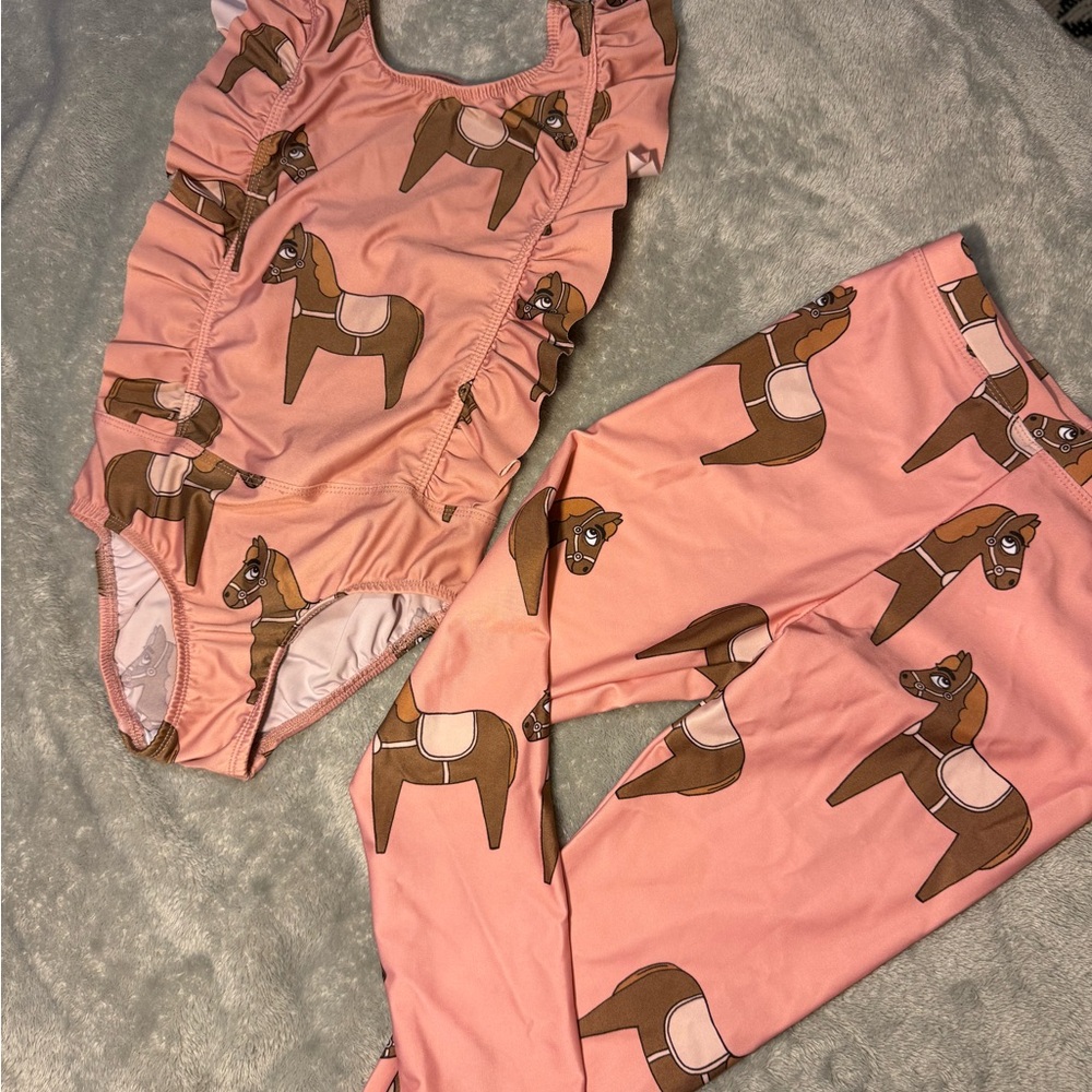 Mini Rodini Horse Print Women's swimsuit set